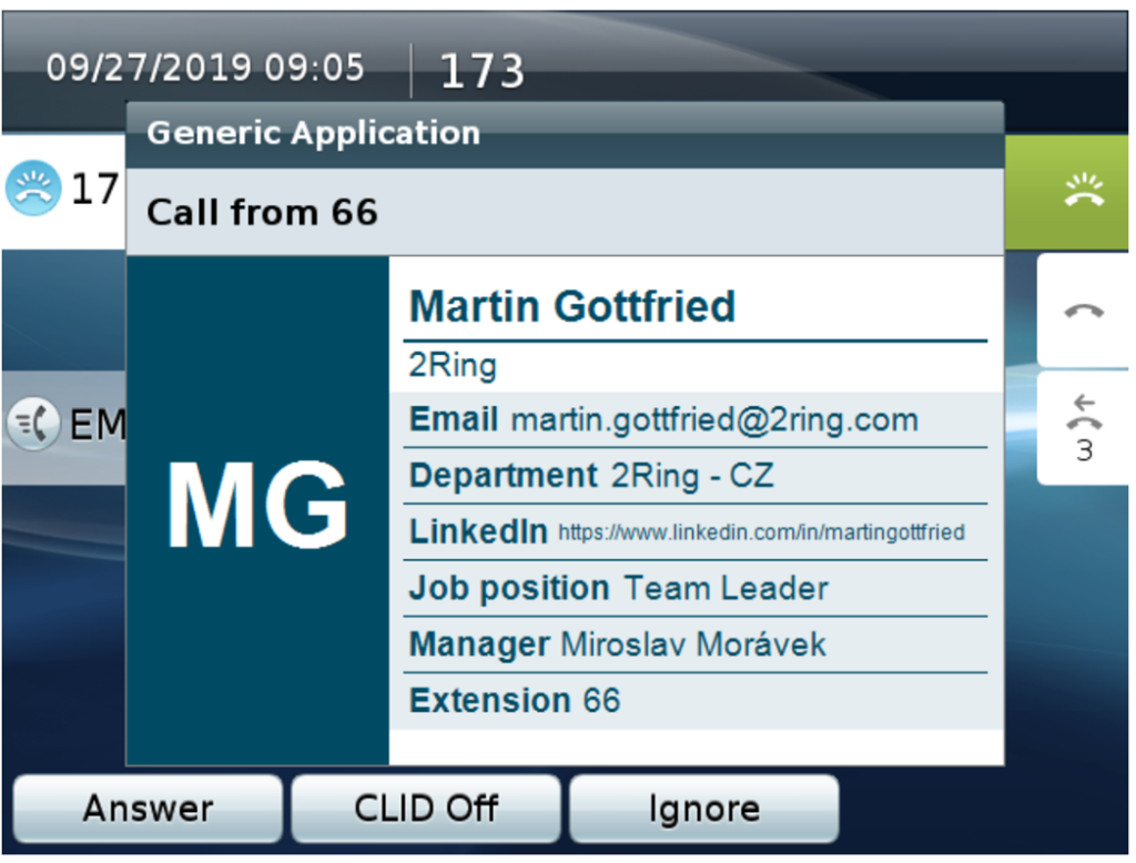 View of new ignore button