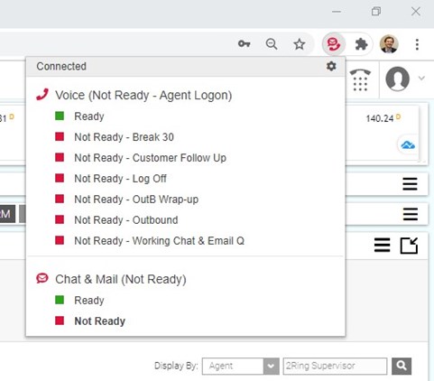 2Ring Browser Extension on Google Chrome