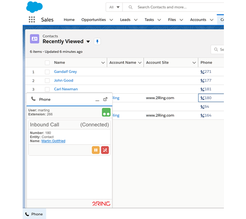 Integration of Cisco CUCM telephony with Salesforce