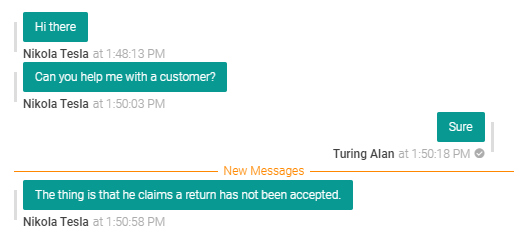 Message delivery receipt example