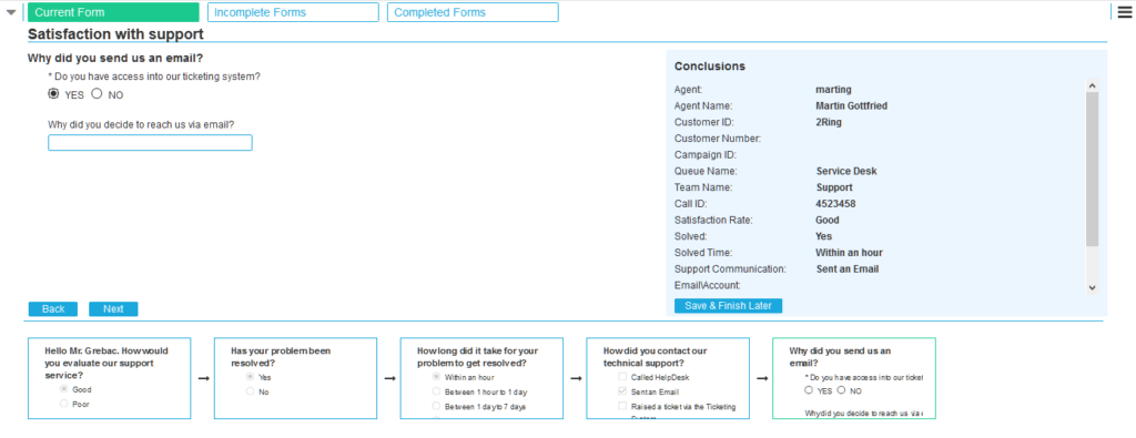 Screenshot of Scripts & Forms