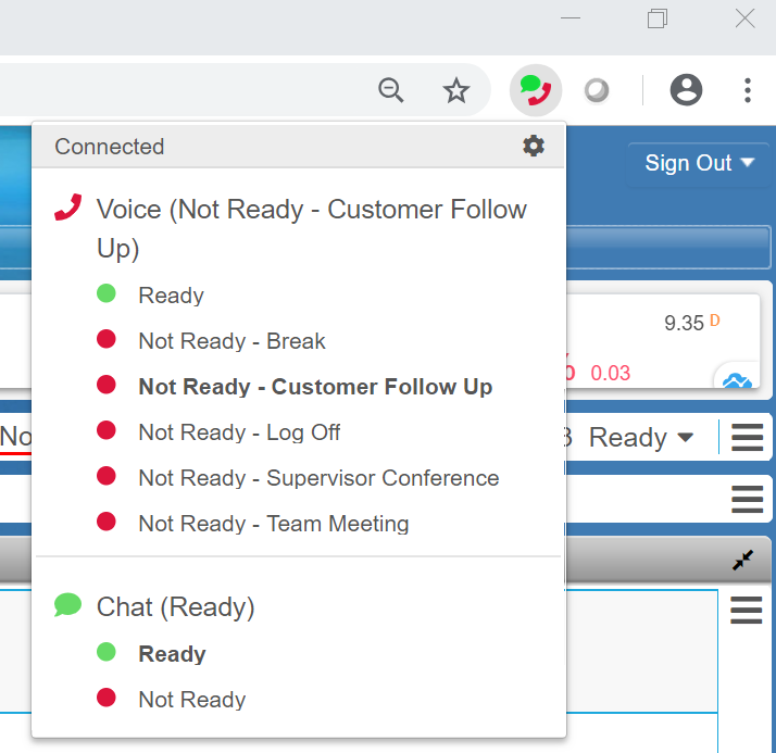 Ticker Gadget and Browser Extension