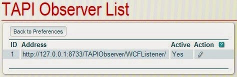 TAPI Observer Rule List