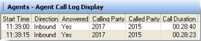 Agent Call History