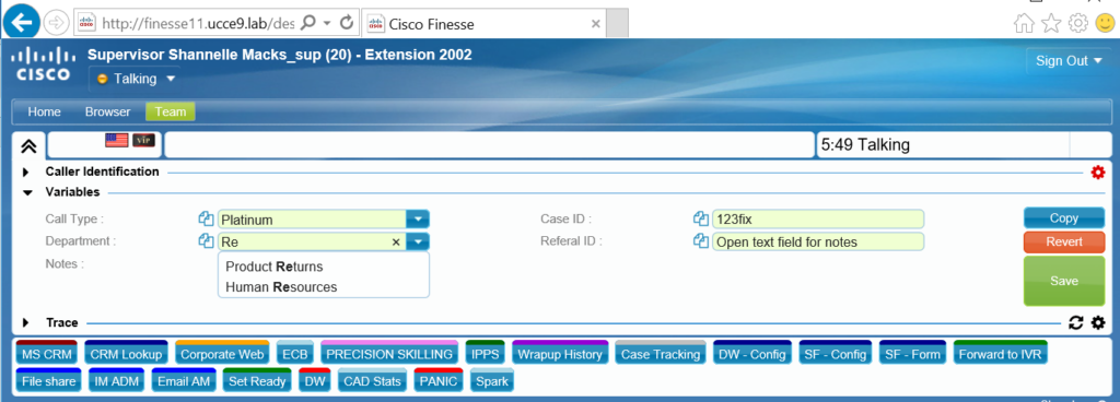 Enhanced CallVariable Editor