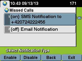 Real-time notification of your missed calls