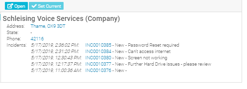 Interactions history