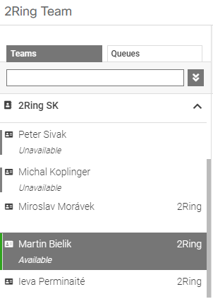 Displaying presence in Cisco Finesse