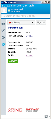 2Ring Compact Agent for Jabber