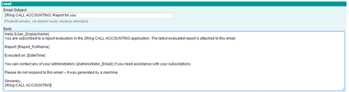Report Subscription Emails Can Be Edited