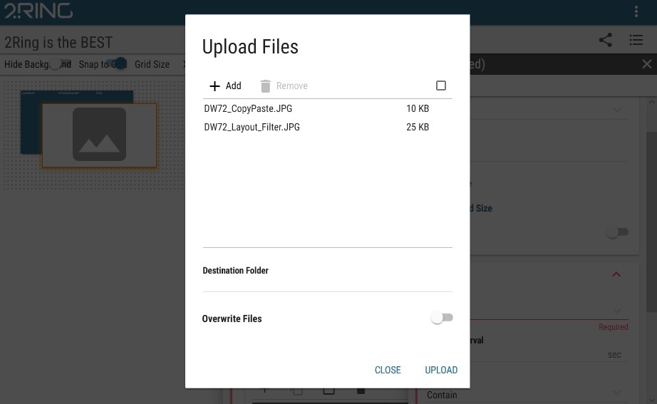 Content picker and uploader