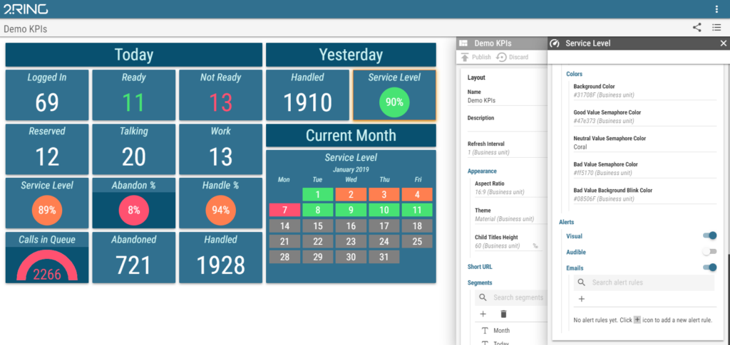 Integrated notification settings -
