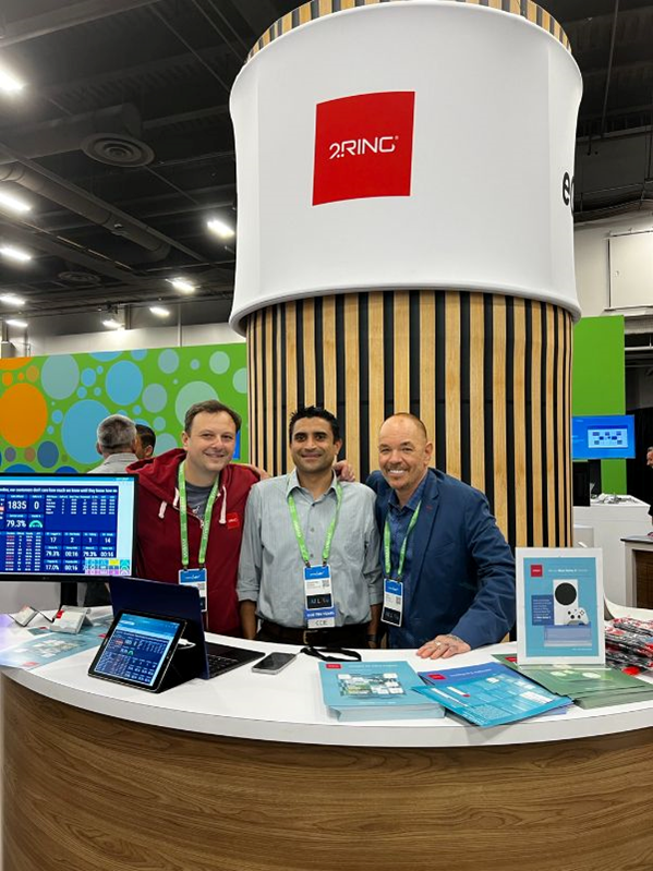 The 2Ring Team (Michal, Ossamah, and Tom) at Cisco! Live 2022