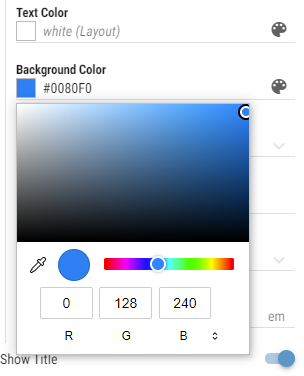 Color Picker Example