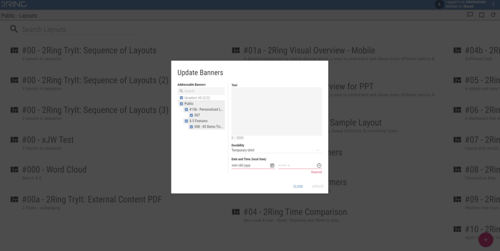 Image of new messaging tool