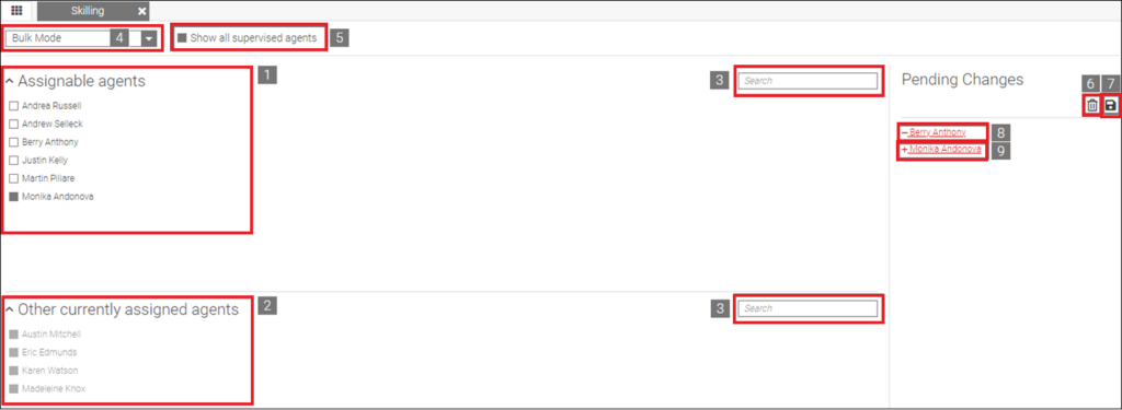 UCCE and PCCE - Queue Skilling UI