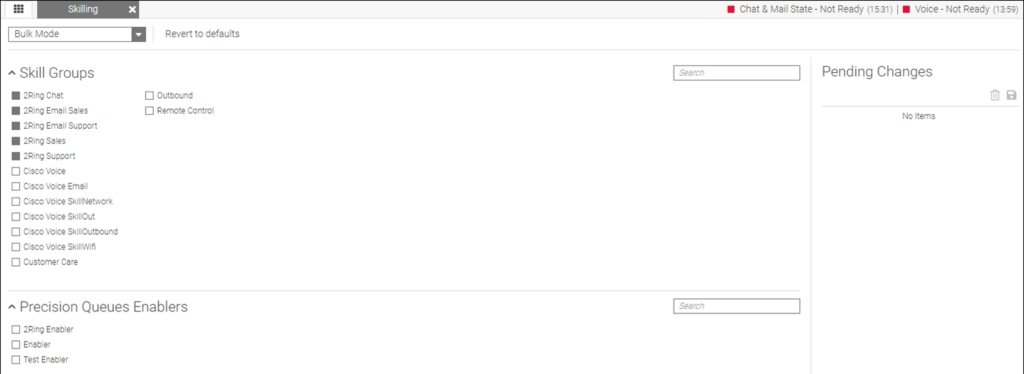 UCCE and PCCE - Queue Skilling on Agent's Profile