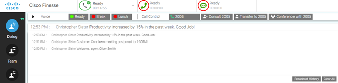 View of broadcast history