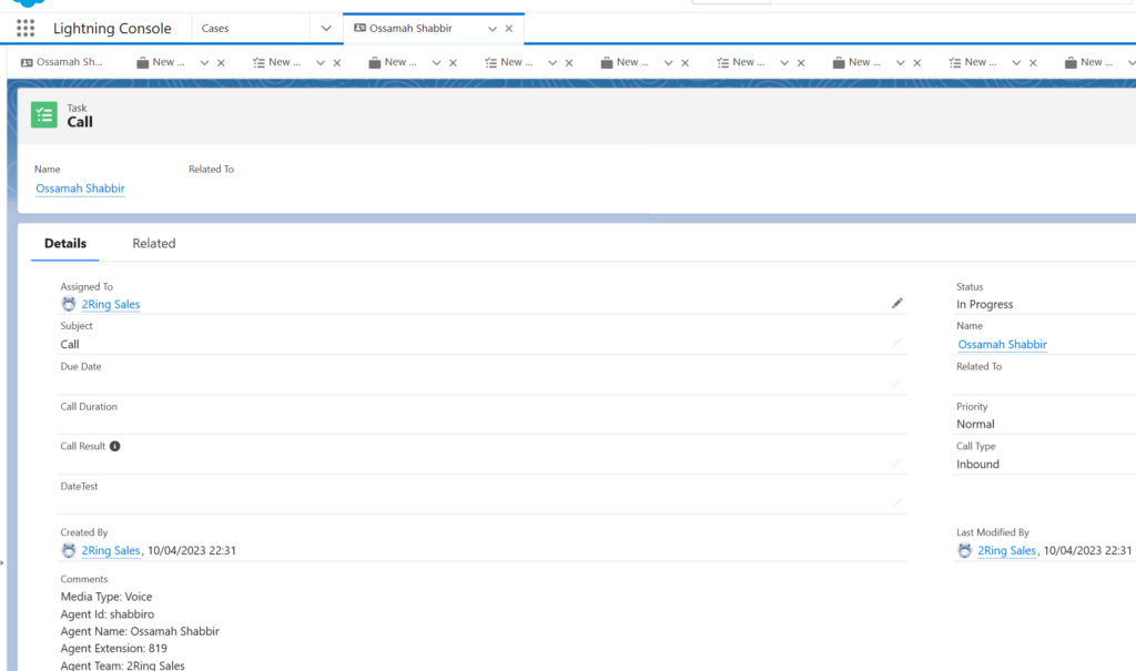 Fields in Salesforce