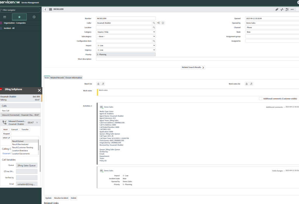 Customer Identity Transfer View
