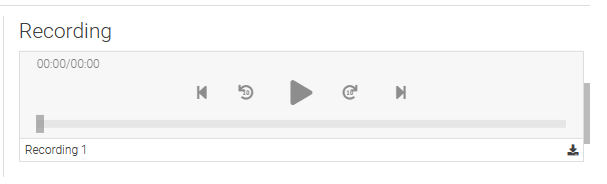 Call Recording Link stored in MS Dynamics 365