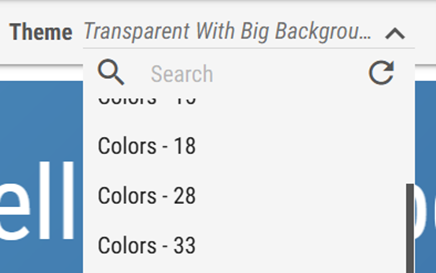 Quick theme changes option