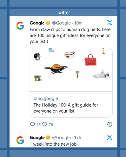 Example of X/Twitter Feed Integration